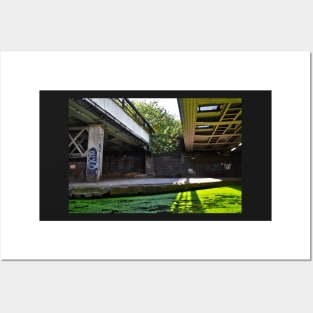 Railway bridges over the Regent's Canal, London Posters and Art